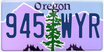 OR license plate 945WYR