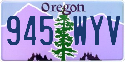 OR license plate 945WYV