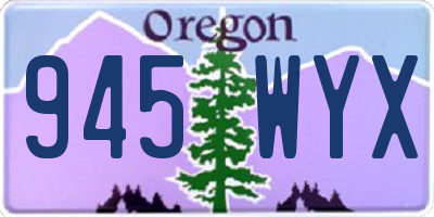OR license plate 945WYX