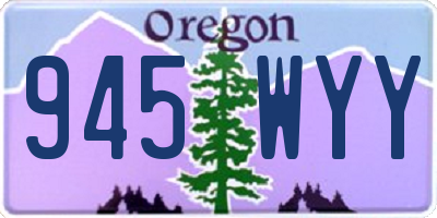 OR license plate 945WYY