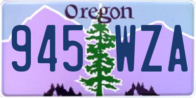 OR license plate 945WZA