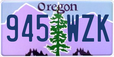 OR license plate 945WZK