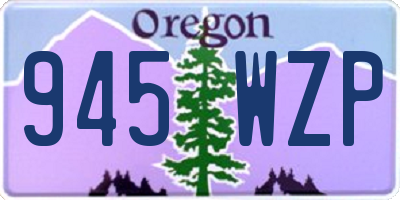 OR license plate 945WZP