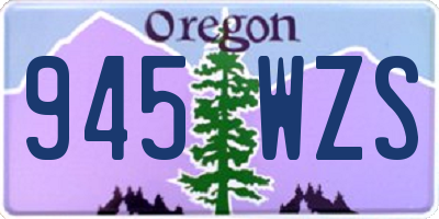 OR license plate 945WZS