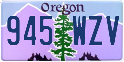 OR license plate 945WZV