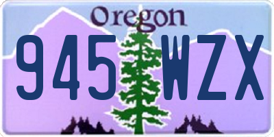 OR license plate 945WZX