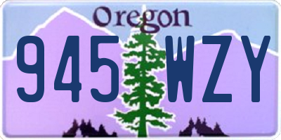OR license plate 945WZY