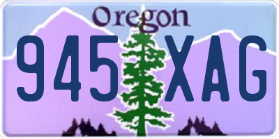 OR license plate 945XAG