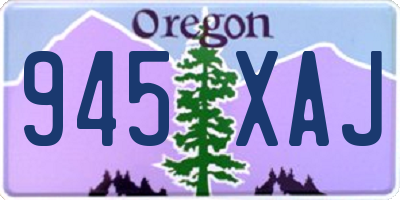 OR license plate 945XAJ
