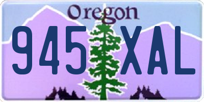 OR license plate 945XAL
