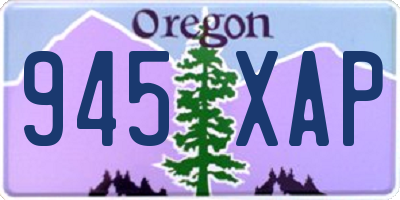 OR license plate 945XAP