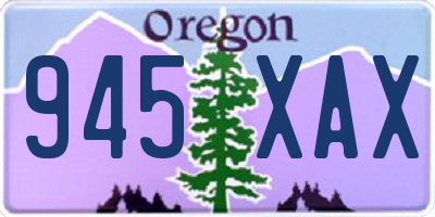 OR license plate 945XAX