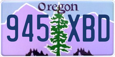 OR license plate 945XBD