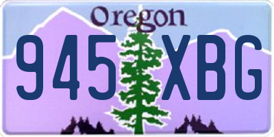 OR license plate 945XBG