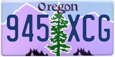 OR license plate 945XCG