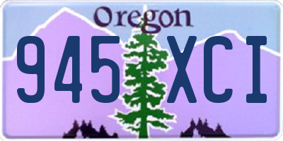 OR license plate 945XCI