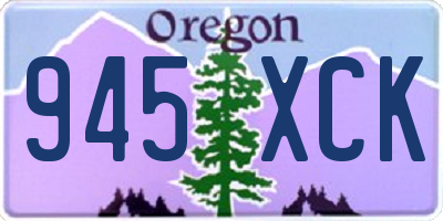 OR license plate 945XCK