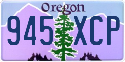 OR license plate 945XCP