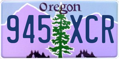 OR license plate 945XCR