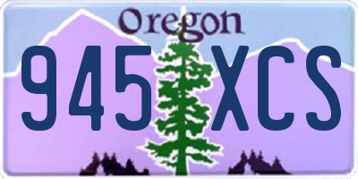 OR license plate 945XCS