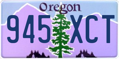 OR license plate 945XCT