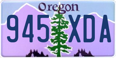 OR license plate 945XDA