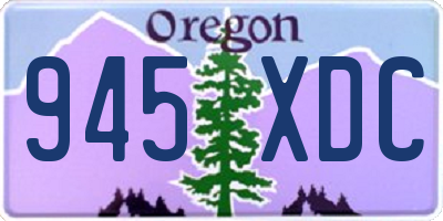 OR license plate 945XDC