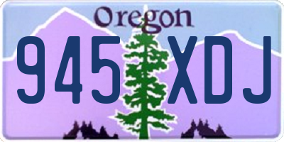 OR license plate 945XDJ