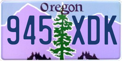 OR license plate 945XDK