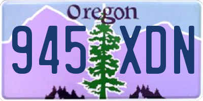 OR license plate 945XDN