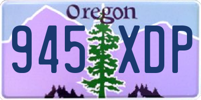 OR license plate 945XDP