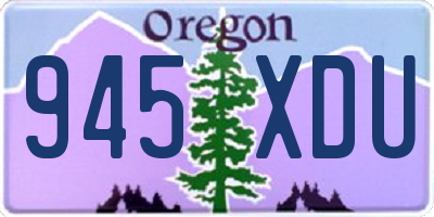 OR license plate 945XDU