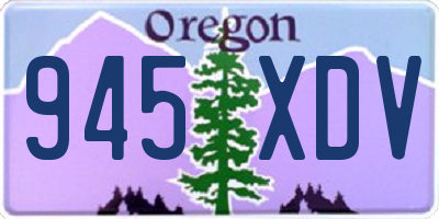 OR license plate 945XDV
