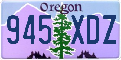 OR license plate 945XDZ