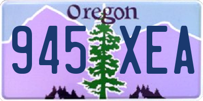OR license plate 945XEA