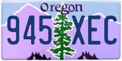 OR license plate 945XEC