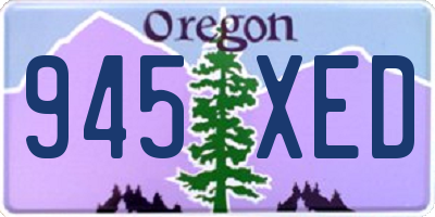 OR license plate 945XED