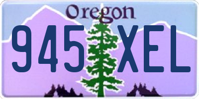 OR license plate 945XEL