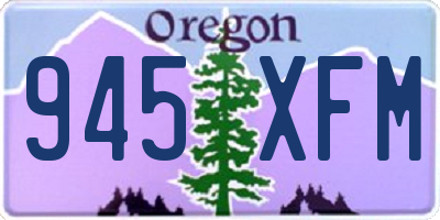OR license plate 945XFM