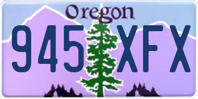 OR license plate 945XFX