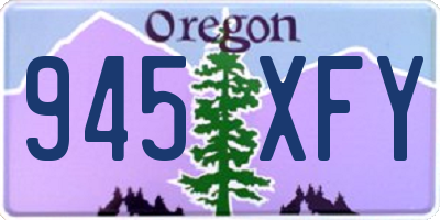 OR license plate 945XFY