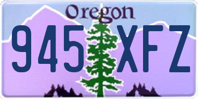 OR license plate 945XFZ