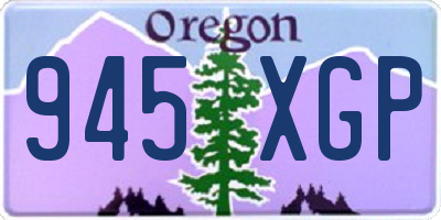 OR license plate 945XGP