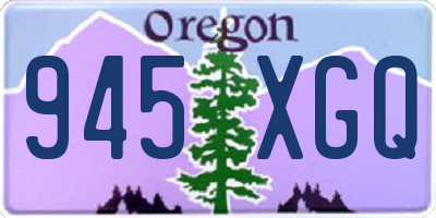 OR license plate 945XGQ