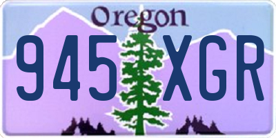 OR license plate 945XGR