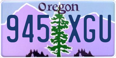 OR license plate 945XGU