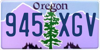 OR license plate 945XGV