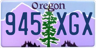OR license plate 945XGX