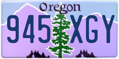 OR license plate 945XGY