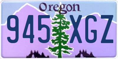OR license plate 945XGZ